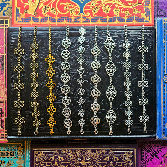 Cernunnos - Bracelets style celtique - médiéval - viking en métal (bronze, doré ou argenté) - Les Rouages du Temps