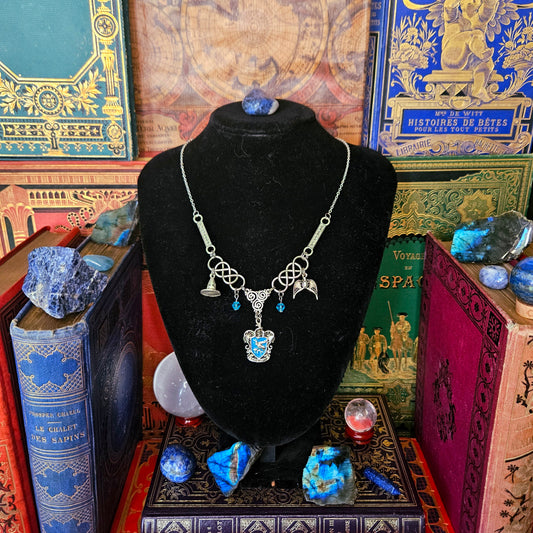 Serdaigle - Collier Harry Potter, choipeau magique et diadème de Rowena